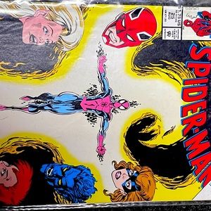 Marvel Excalibur guest starring in Spider Man comic #25